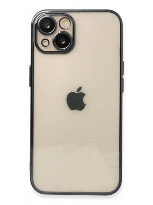 Newface iPhone 13 Kılıf Razer Lensli Silikon - Siyah