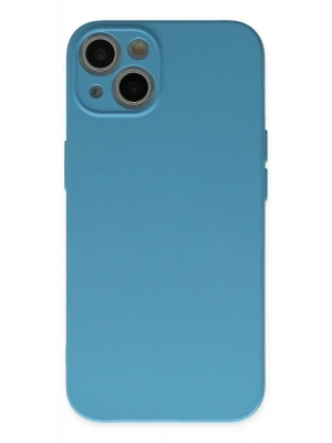Newface iPhone 13 Mini Kılıf Nano içi Kadife Silikon - Mavi