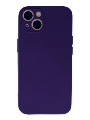 Newface iPhone 13 Mini Kılıf Nano içi Kadife Silikon - Mor