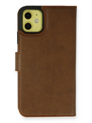 Newface iPhone 13 Mini Kılıf Trend S Plus Kapaklı Kılıf - Taba