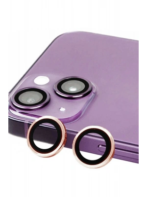 Newface iPhone 13 Mini Raze Metal Kamera Lens - Pembe