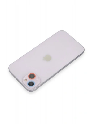 Newface iPhone 13 Mini Renkli Kamera Lens Koruma Cam - Pembe-Mavi