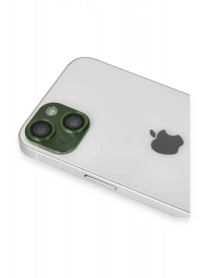 Newface iPhone 13 Pers Alüminyum Kamera Lens - Yeşil