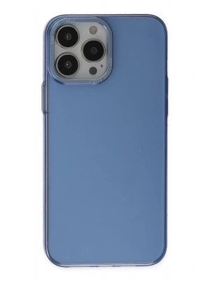 Newface iPhone 13 Pro Kılıf Anka PC Sert Metal Kapak - Mavi