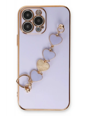 Newface iPhone 13 Pro Kılıf Esila Silikon - Lila