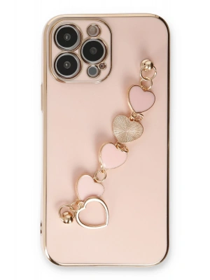 Newface iPhone 13 Pro Kılıf Esila Silikon - Pudra