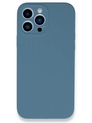 Newface iPhone 13 Pro Kılıf Lansman Legant Silikon - Açık Mavi