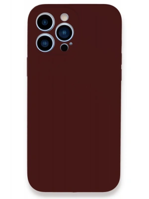 Newface iPhone 13 Pro Kılıf Lansman Legant Silikon - Bordo