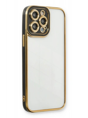 Newface iPhone 13 Pro Kılıf Liva Lens Silikon - Siyah