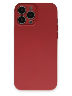 Newface iPhone 13 Pro Kılıf Nano içi Kadife Silikon - Kiremit