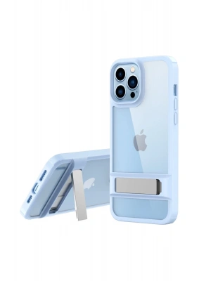 Newface iPhone 13 Pro Kılıf Rolet Stand Kapak - Sierra Blue