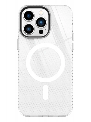 Newface iPhone 13 Pro Max Kılıf Beta Magneticsafe Silikon - Şeffaf