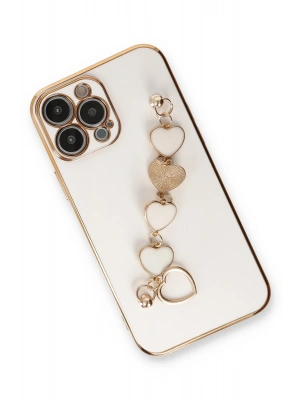 Newface iPhone 13 Pro Max Kılıf Esila Silikon - Beyaz