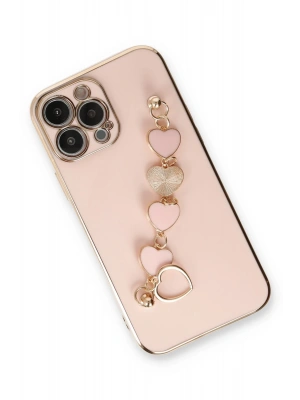 Newface iPhone 13 Pro Max Kılıf Esila Silikon - Pudra