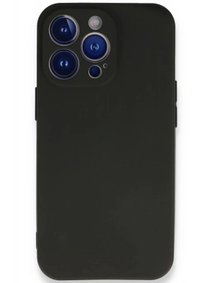 Newface iPhone 13 Pro Max Kılıf First Silikon - Siyah