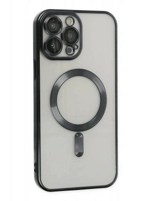 Newface iPhone 13 Pro Max Kılıf Kross Magneticsafe Kapak - Siyah