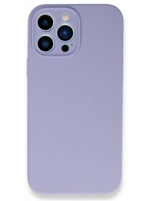 Newface iPhone 13 Pro Max Kılıf Lansman Legant Silikon - Lila