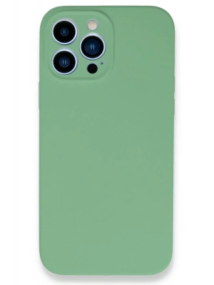 Newface iPhone 13 Pro Max Kılıf Lansman Legant Silikon - Yeşil