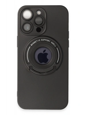 Newface iPhone 13 Pro Max Kılıf Lukka Magneticsafe Kapak - Siyah