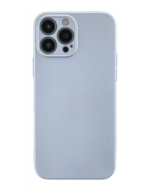 Newface iPhone 13 Pro Max Kılıf Nano içi Kadife Silikon - Sky Blue