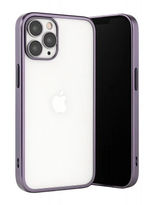 Newface iPhone 13 Pro Max Kılıf Razer Lensli Silikon - Mor