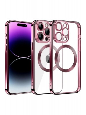 Newface iPhone 13 Pro Max Kılıf Slot Silikon - Rose Gold