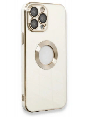 Newface iPhone 13 Pro Max Kılıf Store Silikon - Beyaz