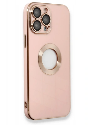 Newface iPhone 13 Pro Max Kılıf Store Silikon - Pembe