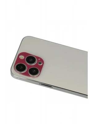 Newface iPhone 13 Pro Max Rainbow Kamera Lens Koruma Cam - Koyu Kırmızı