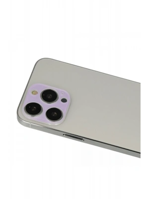 Newface iPhone 13 Pro Max Rainbow Kamera Lens Koruma Cam - Mor