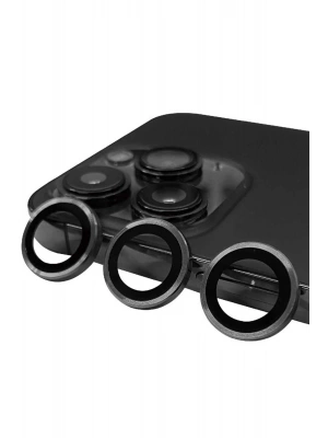 Newface iPhone 13 Pro Max Raze Metal Kamera Lens - Gri