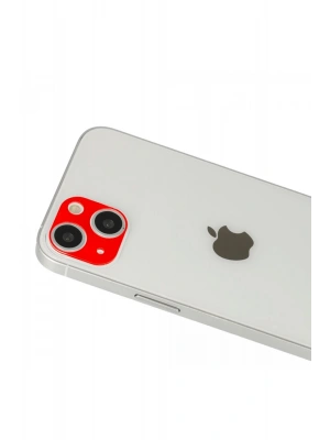 Newface iPhone 13 Rainbow Kamera Lens Koruma Cam - Kırmızı
