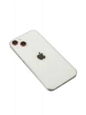 Newface iPhone 14 Diamond Kamera Lens - Kırmızı