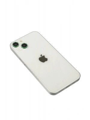 Newface iPhone 14 Diamond Kamera Lens - Yeşil