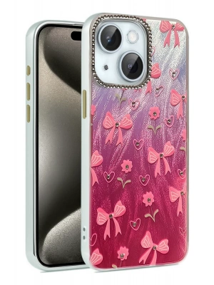 Newface iPhone 14 Kılıf Blade Aynalı Desenli Kapak - Desen 3