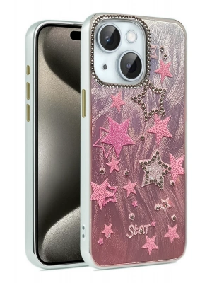 Newface iPhone 14 Kılıf Blade Aynalı Desenli Kapak - Desen 7