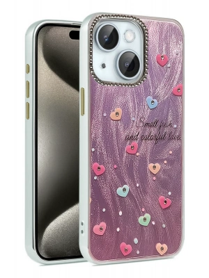 Newface iPhone 14 Kılıf Blade Aynalı Desenli Kapak - Desen 8