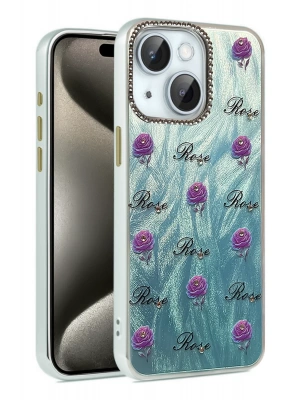 Newface iPhone 14 Kılıf Blade Aynalı Desenli Kapak - Desen 9