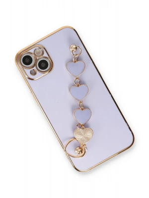 Newface iPhone 14 Kılıf Esila Silikon - Lila