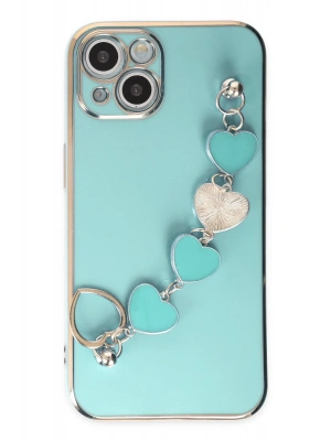 Newface iPhone 14 Kılıf Esila Silikon - Su Yeşili