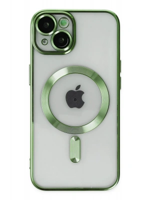 Newface iPhone 14 Kılıf Kross Magneticsafe Kapak - Koyu Yeşil