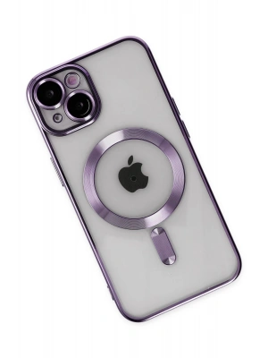 Newface iPhone 14 Kılıf Kross Magneticsafe Kapak - Mor