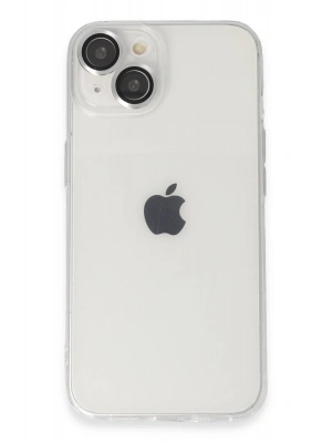 Newface iPhone 14 Kılıf Luko Lens Silikon - Gümüş