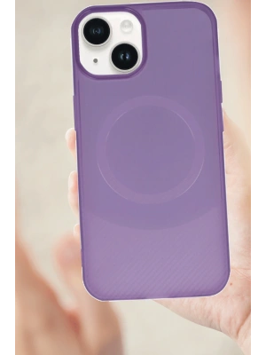 Newface iPhone 14 Kılıf Maya Karbon Kapak - Kırmızı
