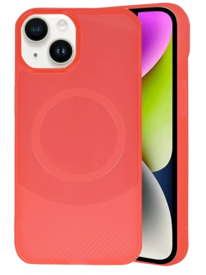 Newface iPhone 14 Kılıf Maya Karbon Kapak - Kırmızı