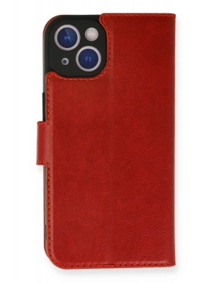 Newface iPhone 14 Kılıf Trend S Plus Kapaklı Kılıf - Kırmızı