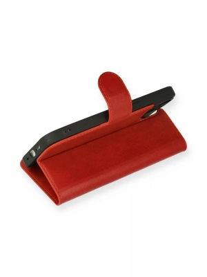Newface iPhone 14 Kılıf Trend S Plus Kapaklı Kılıf - Kırmızı