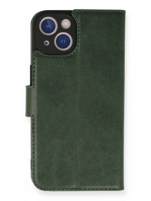 Newface iPhone 14 Kılıf Trend S Plus Kapaklı Kılıf - Yeşil