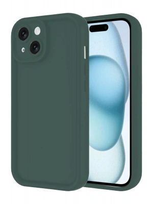 Newface iPhone 14 Kılıf Viera Silikon - Koyu Yeşil