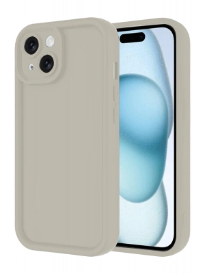 Newface iPhone 14 Kılıf Viera Silikon - Krem